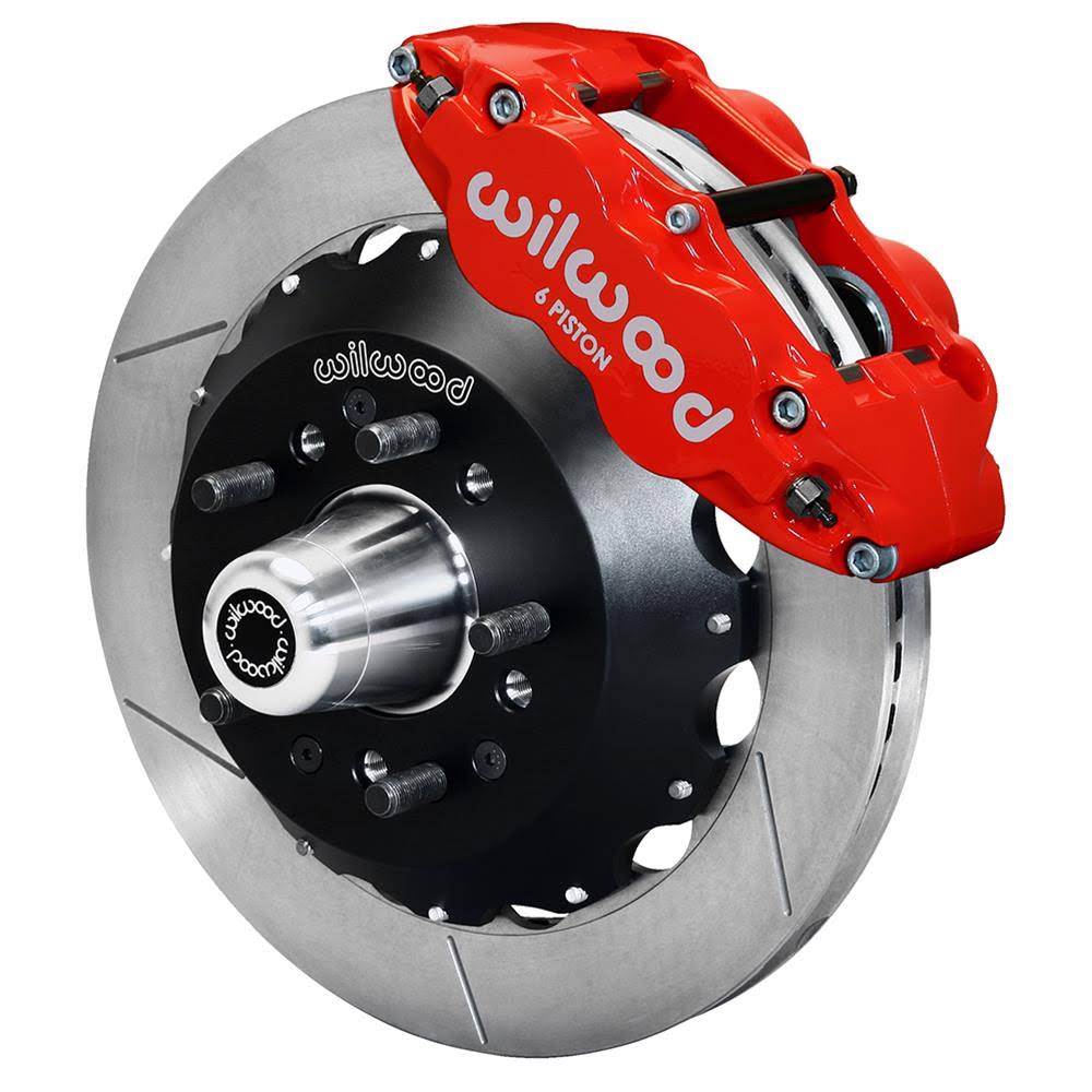 Wilwood Forged Narrow Superlite 6R Big Front Kit 140-16908-R – 14″ GT Slotted Rotors, Six-Piston Calipers image 0