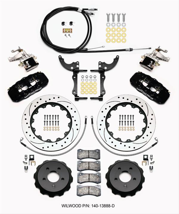Wilwood AERO4-MC4 Big Brake Rear Parking Brake Kits 140-13888-D image 1