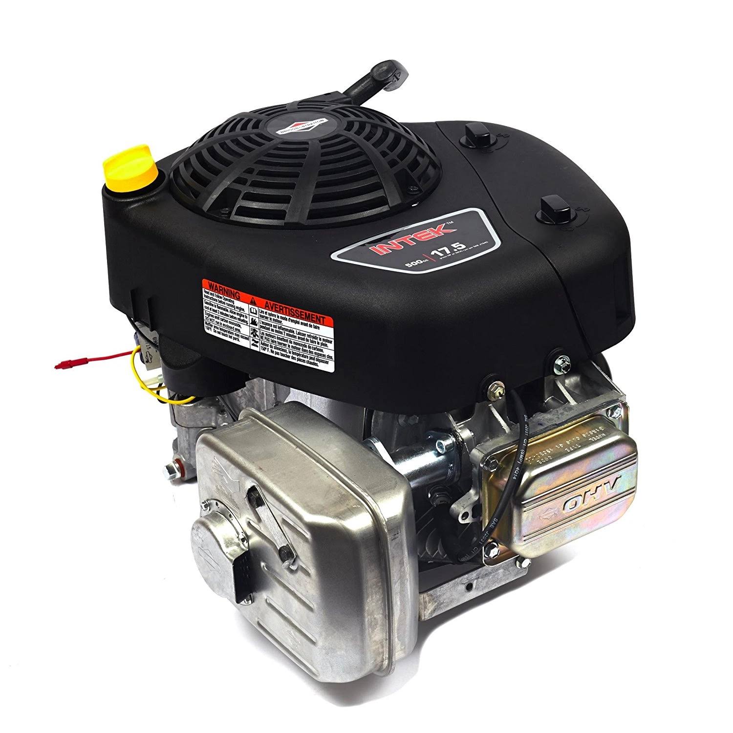 Briggs & Stratton 31R976-0016-G1 17.5 HP Intek Vertical Engine – 1” Shaft, Recoil Start, Muffler image 0