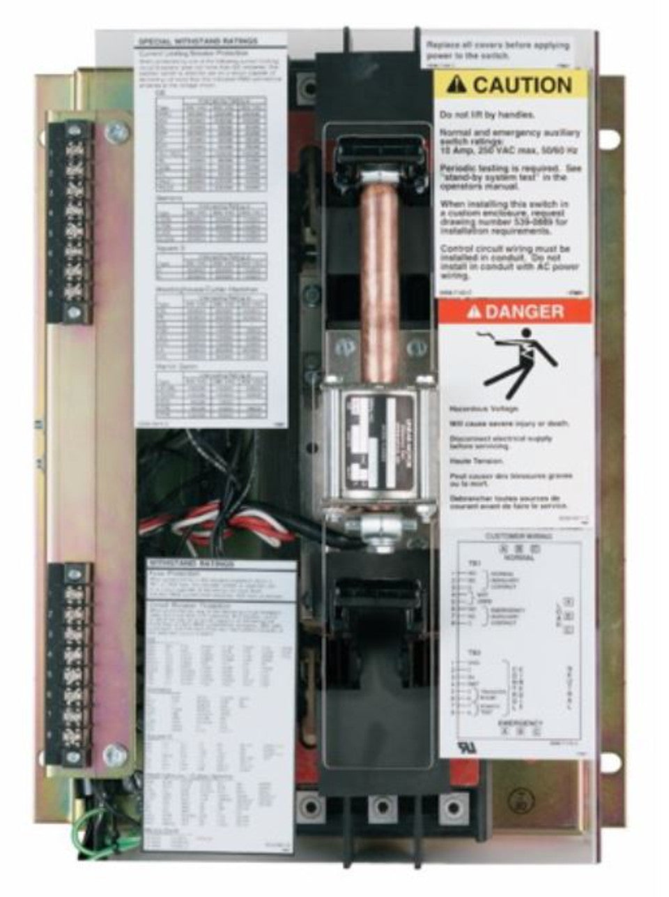 Cummins OTEC 480 Volt 400 Amp 3 Phase PowerCommand 40 Automatic Transfer Switch NEMA 1 | A066Y098 image 1