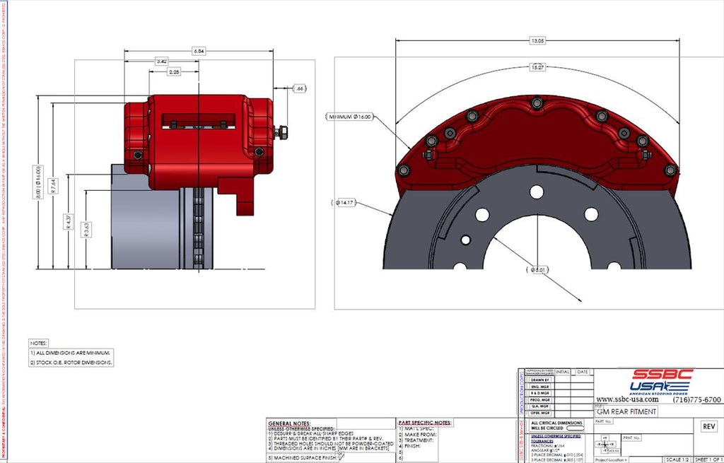 SSBC-USA B8-Barbarian Disc Brake Kits A404-31R-DS image 3