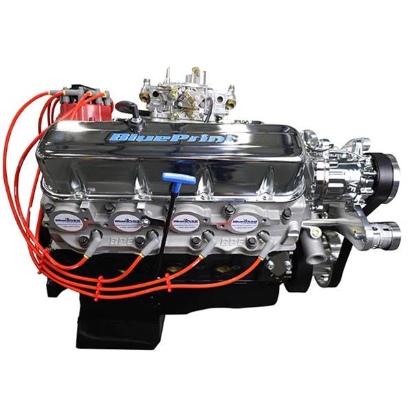 BluePrint Engines GM 496 C.I.D. 600 HP Stroker Dressed Carbureted Long Block Crate Engines BP4967CTCK image 2