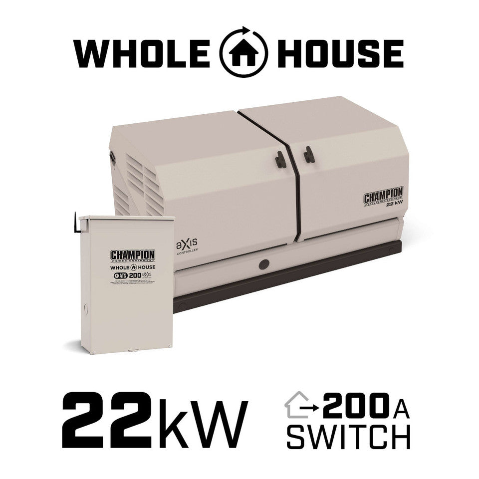 Champion 22kW aXis Generator with 200-Amp Automatic Transfer Switch | 201222 image 5