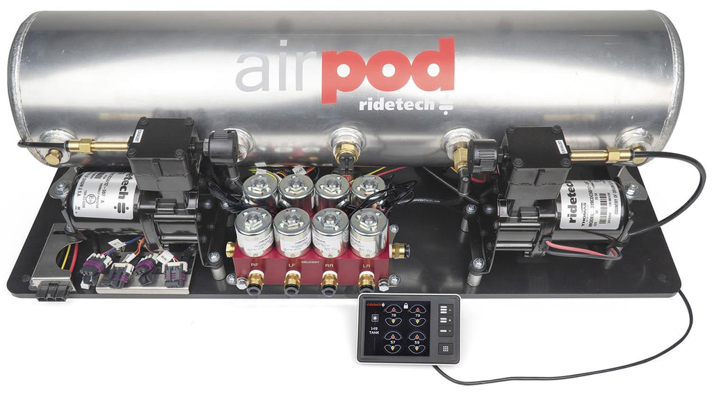 RideTech RidePro E5 Air Ride Control BigRed AirPod Dual Compressor Systems 30514700 image 0
