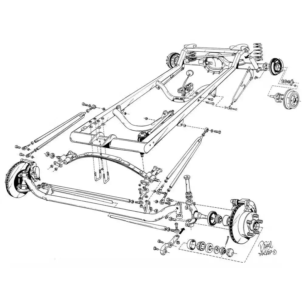 1923 Plain Budget T-Bucket Frame Assembly, Ford image 1