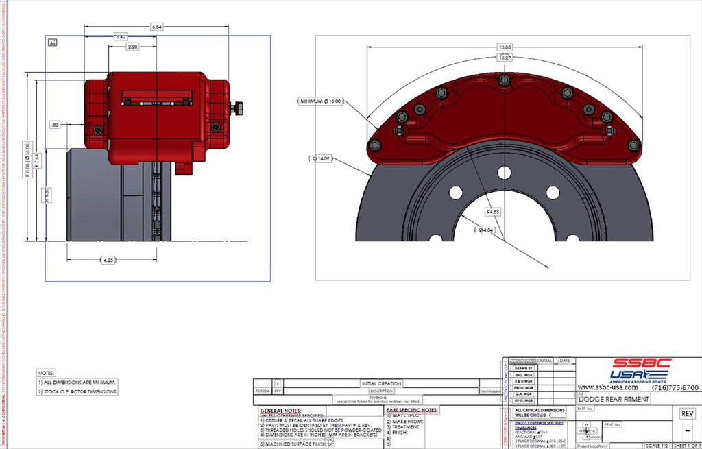 SSBC-USA B8-Barbarian Disc Brake Kits A404-11BLK-DS image 3