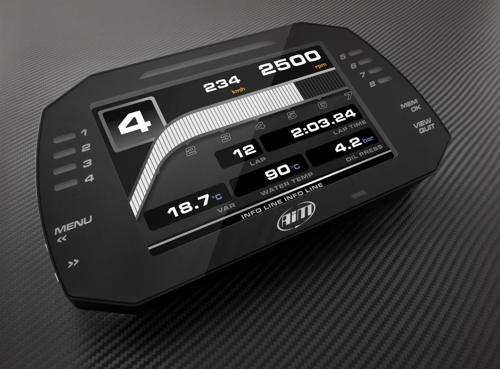AiM Sports MXG 1.2 Data Loggers XA4MXG12A40R01 image 5