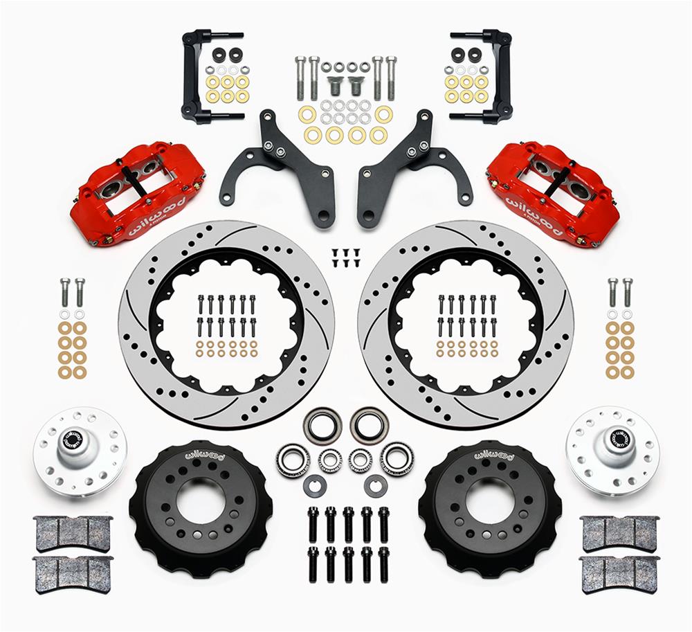 Wilwood Forged Narrow Superlite 6R Big Brake Front Brake Kits 140-12465-DR image 1