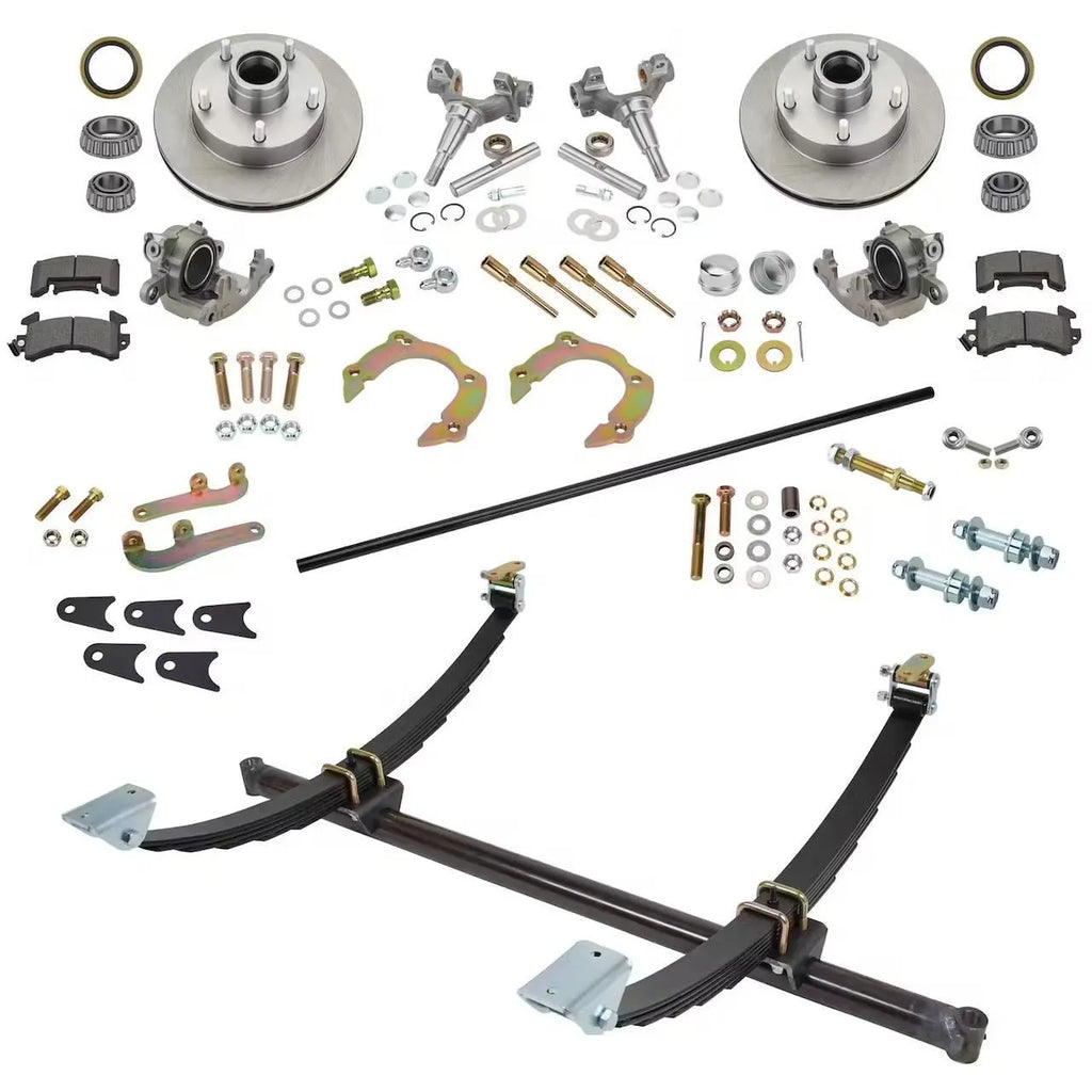 Gasser Straight Axle, Chevy Spindle and Brake Kits, 56-1/2 Hub-to-Hub image 0