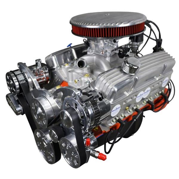 BluePrint Engines Low Profile GM 383 C.I.D. 436 HP Dressed EFI Long Block Crate Engines BP38318CTFKV image 0