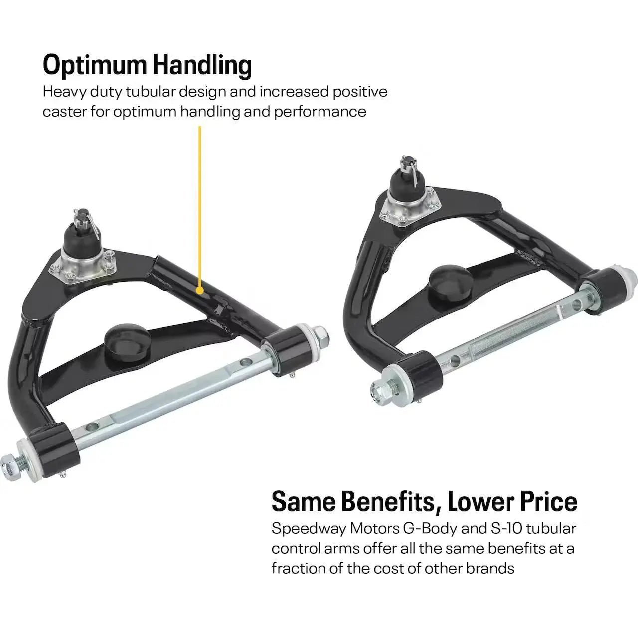 1982-04 S10 & G-Body Tubular Upper Control Arms Kit, Powdercoated image 3