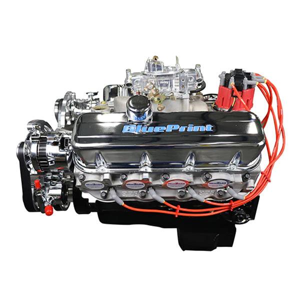 BluePrint Engines GM 496 C.I.D. 600 HP Stroker Dressed Carbureted Long Block Crate Engines BP4967CTCK image 1